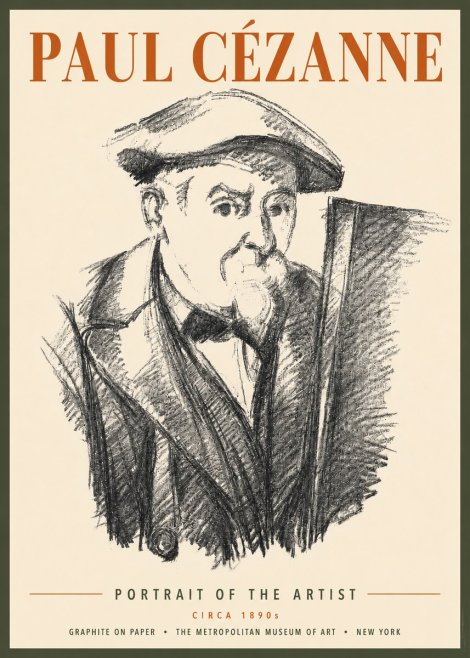 Paul Cézanne Portrait of the Artist III No4 - Poster