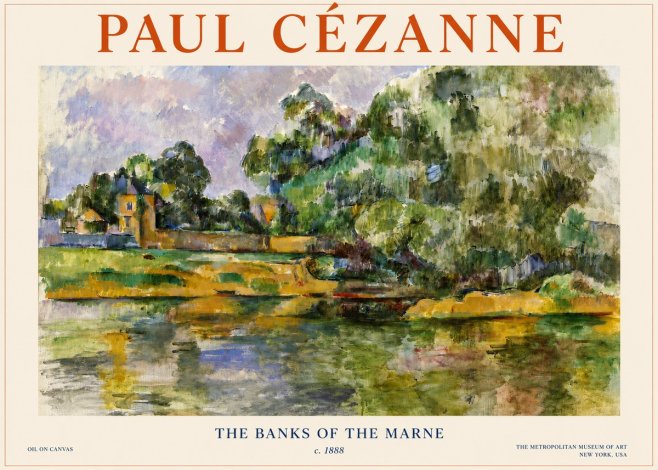 Paul Cézanne The Banks of the Marne No3 - Poster