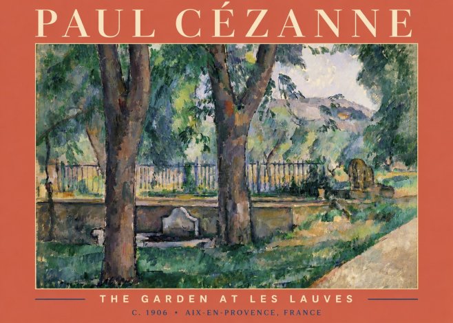 Paul Cézanne The Garden at Les Lauves No4 - Poster