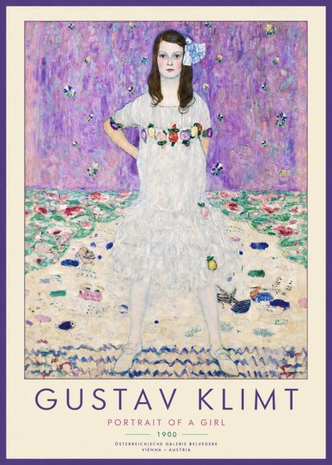 Klimt Portrait of a Girl No2 - Poster