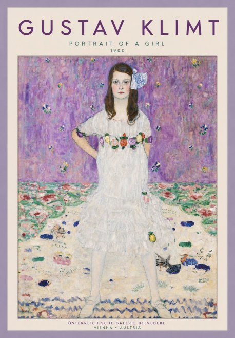 Klimt Portrait of a Girl No4 - Poster