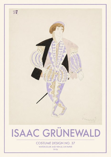 Isaac Grünewald Costume Design No. 37 No1 - Poster