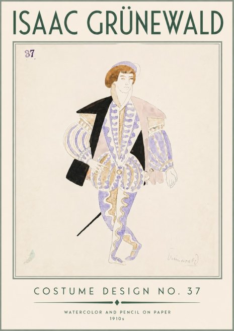 Isaac Grünewald Costume Design No. 37 No3 - Poster