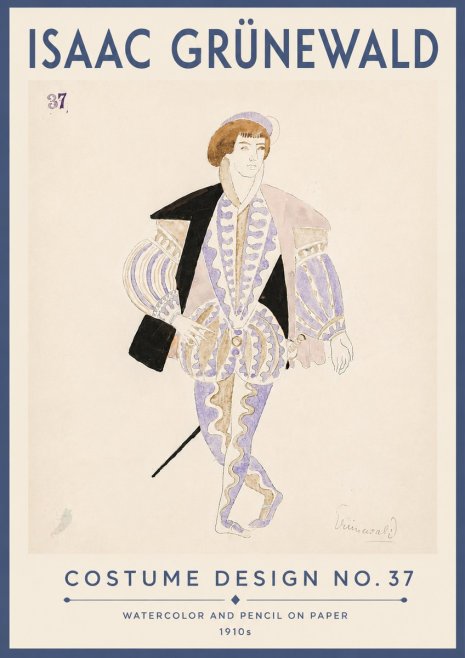 Isaac Grünewald Costume Design No. 37 No6 - Poster