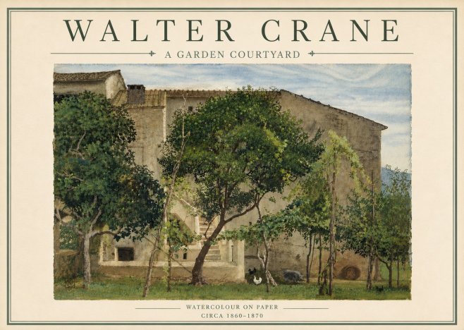 Walter Crane A Garden Courtyard No5 - Poster