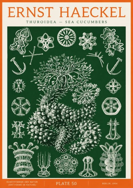 Ernst Haeckel Thuroidea - Sea Organisms No3 - Poster
