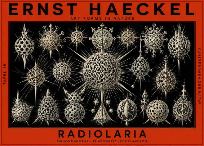 Ernst Haeckel Radiolaria No2 - Poster