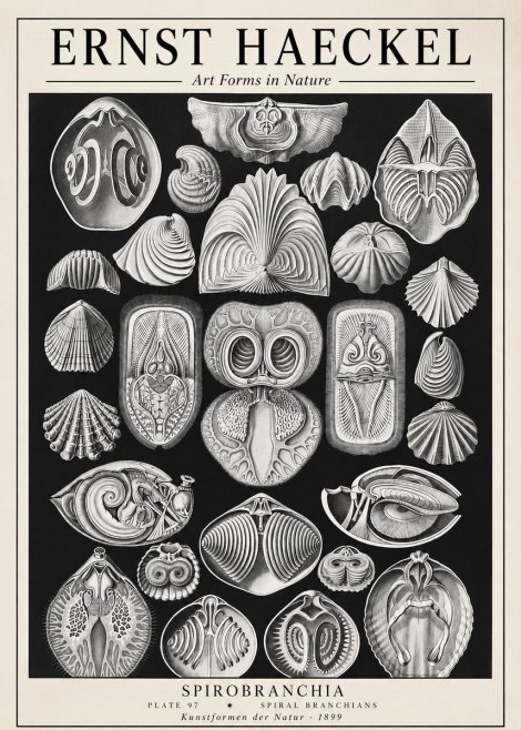 Ernst Haeckel Spirobranchia No1 - Poster
