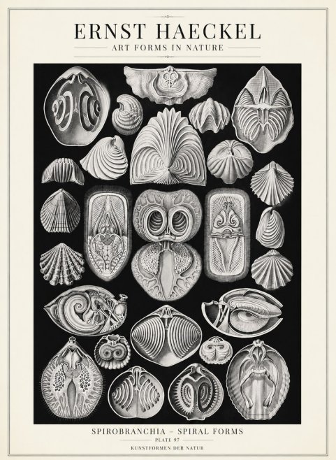 Ernst Haeckel Spirobranchia No4 - Poster