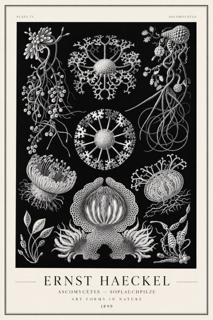 Ernst Haeckel Ascomycetes — Sac Fungi No2 - Poster