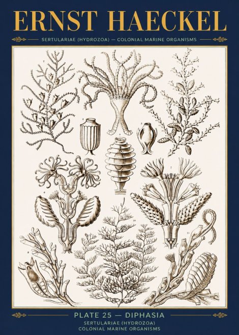Ernst Haeckel Sertulariidae No5 - Poster