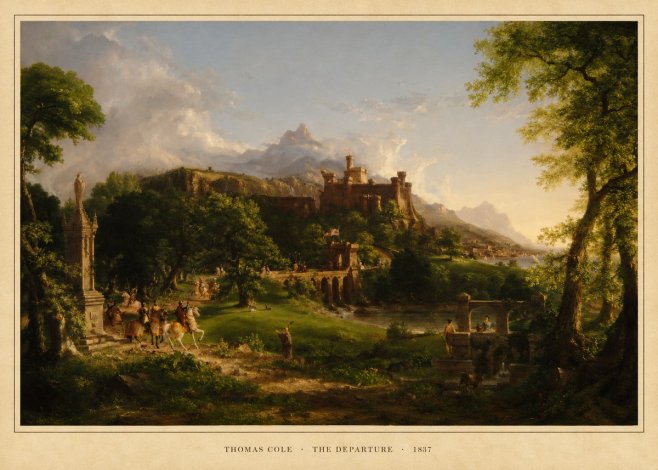 Thomas Cole The Departure I No6 - Poster