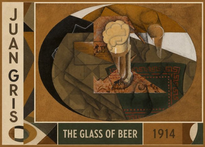Juan Gris The Glass of Beer No3 - Poster
