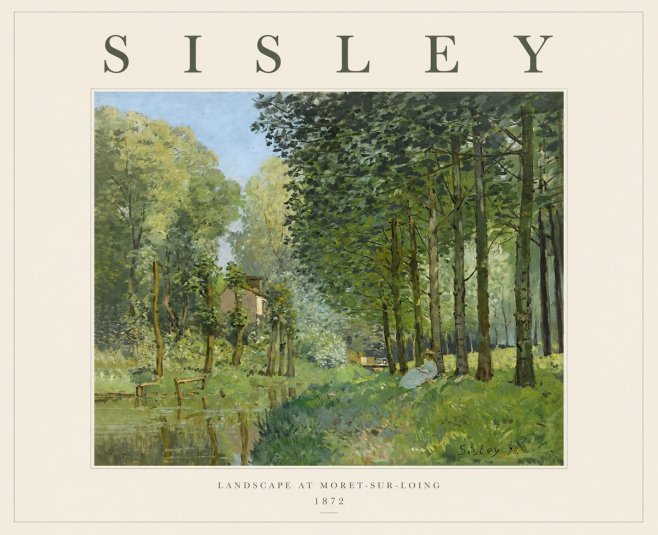 Sisley Landscape at Moret-sur-loing No1 - Poster