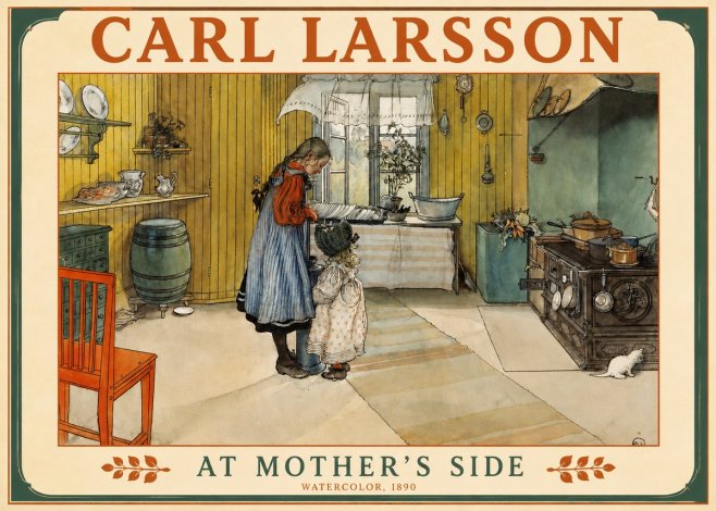 Carl Larsson At Mother's Side No2 - Poster
