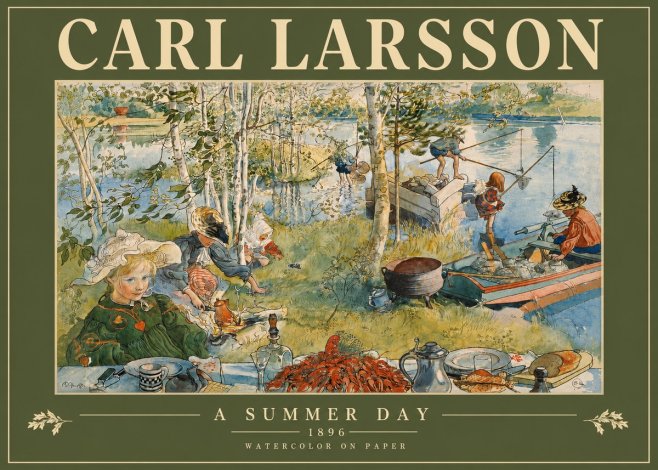 Carl Larsson A Summer Day No3 - Poster