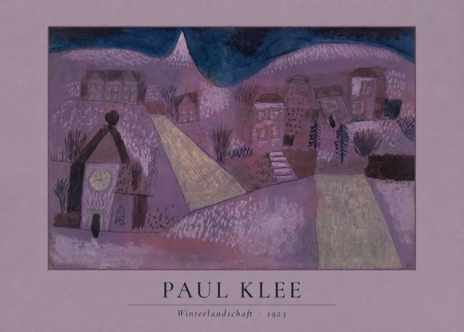 Paul Klee Winterlandschaft No4 - Poster
