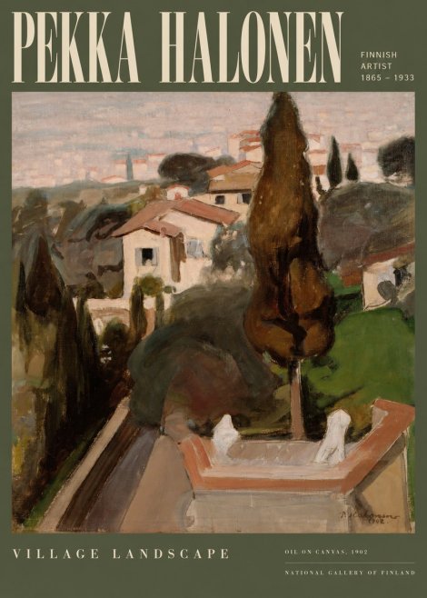 Pekka Halonen Village Landscape No2 - Poster