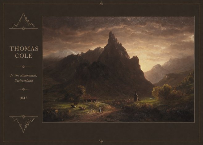Thomas Cole In the Simmental, Switzerland No2 - Poster