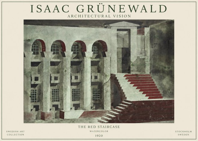 Isaac Grünewald The Steps of Silence No2 - Poster