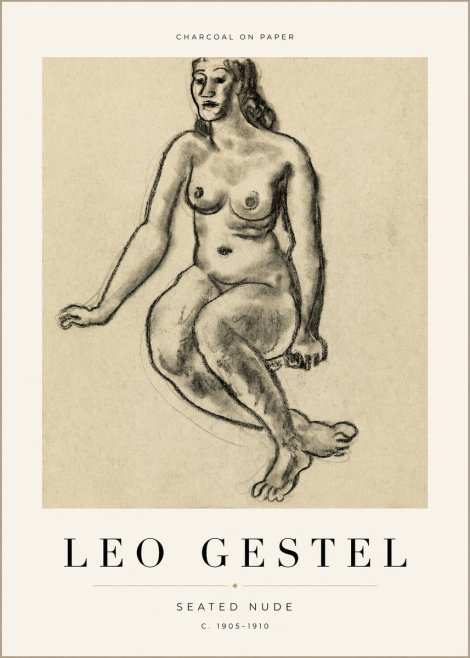 Leo Gestel Seated Nude No1 - Poster