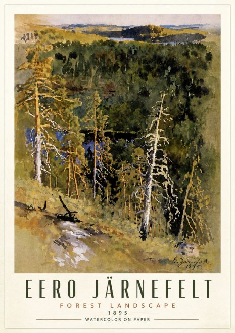 Eero Järnefelt Forest Landscape II No6 - Poster