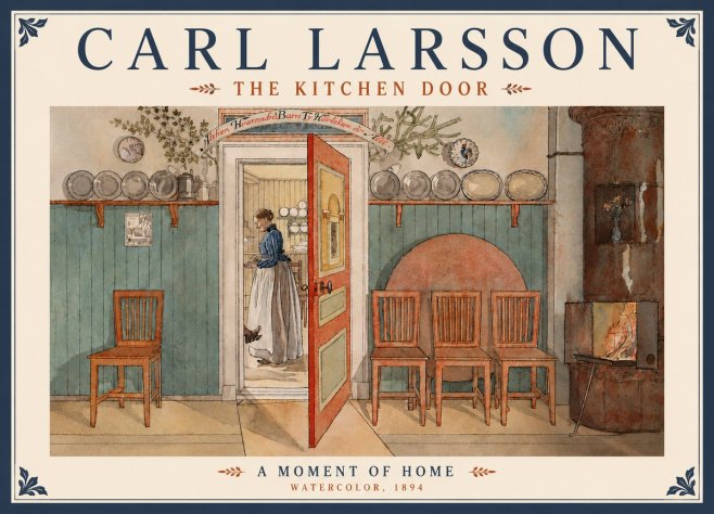Carl Larsson The Kitchen Door No6 - Poster