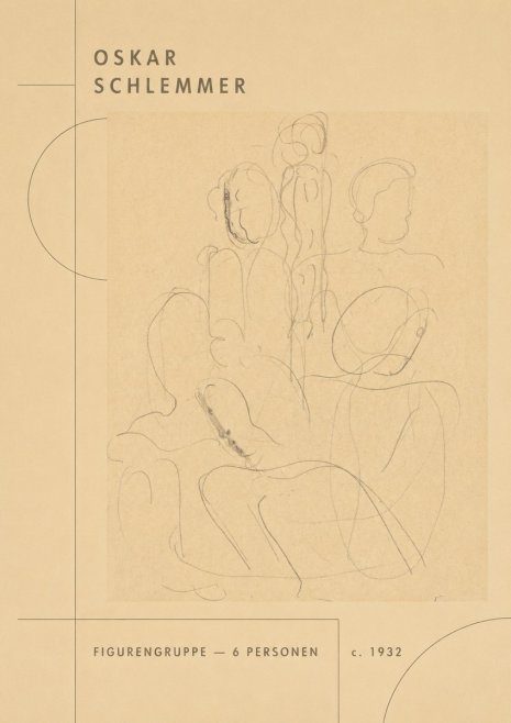 Oskar Schlemmer Figurengruppe - 6 Personen No2 - Poster