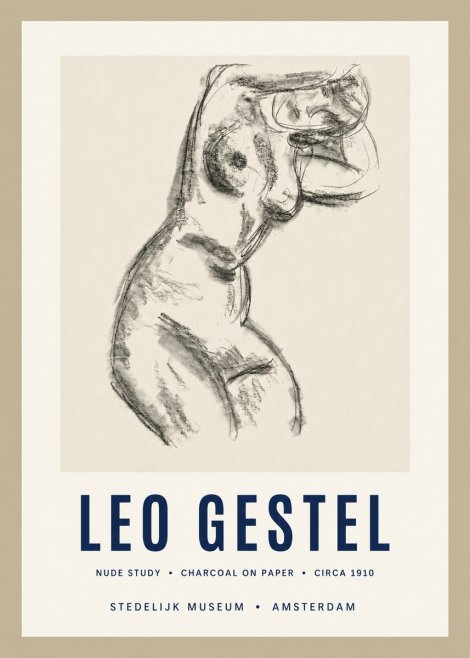 Leo Gestel Study of a Female Nude No3 - Poster