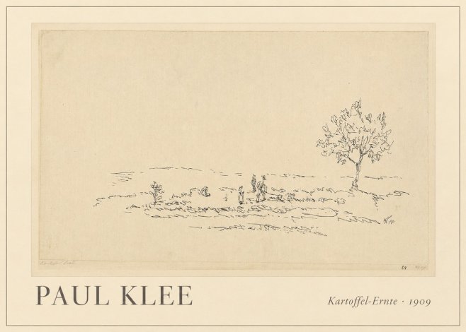 Paul Klee Kartoffel-ernte No1 - Poster
