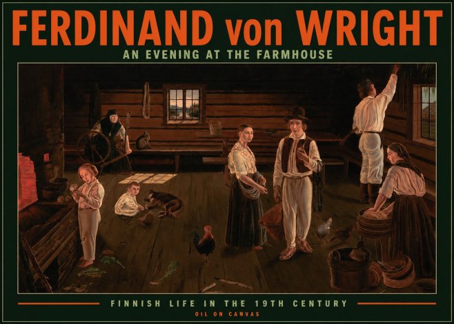 Ferdinand von Wright An Evening at the Farmhouse No2 - Poster