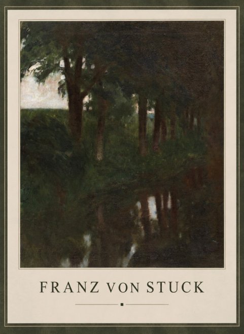 Franz von Stuck Woodland Reflections No1 - Poster