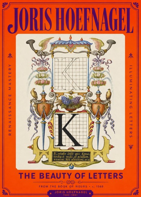 Joris Hoefnagel Illuminated Initial "K" from the Book of Hours No2 - Poster