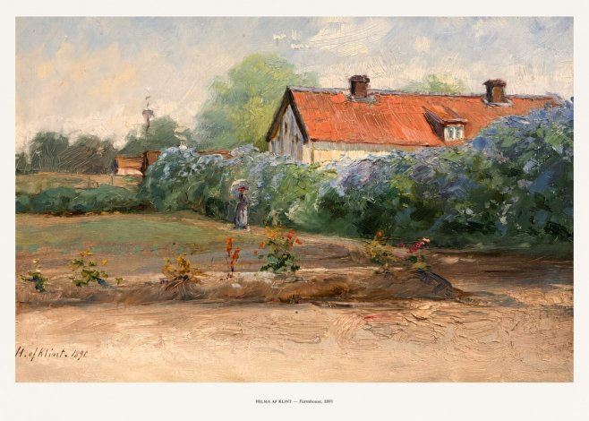 Hilma af Klint Farmhouse, 1891 No5 - Poster