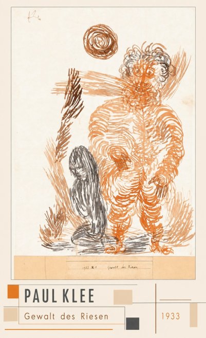 Paul Klee Gewalt Des Riesen I No3 - Poster