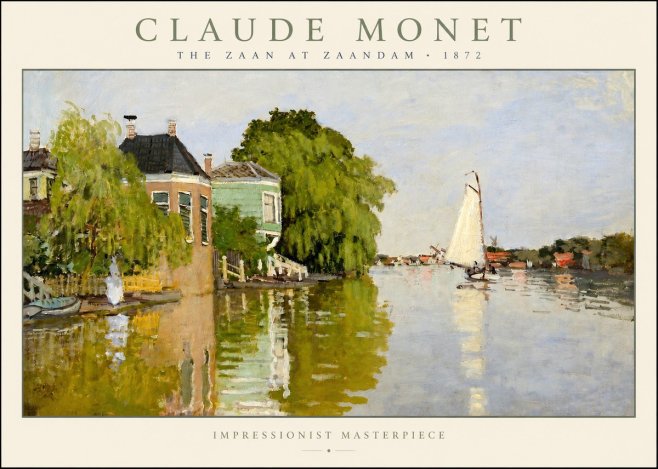Monet The Zaan at Zaandam No2 - Poster
