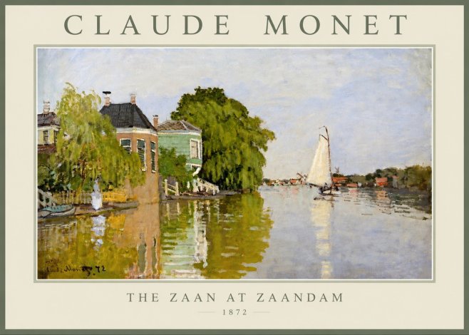 Monet The Zaan at Zaandam No3 - Poster