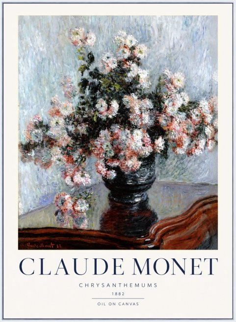 Monet Chrysanthemums No2 - Poster