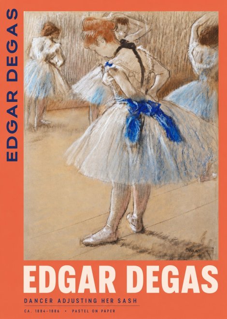 Edgar Degas Dancer Adjusting Her Sash No2 - Poster
