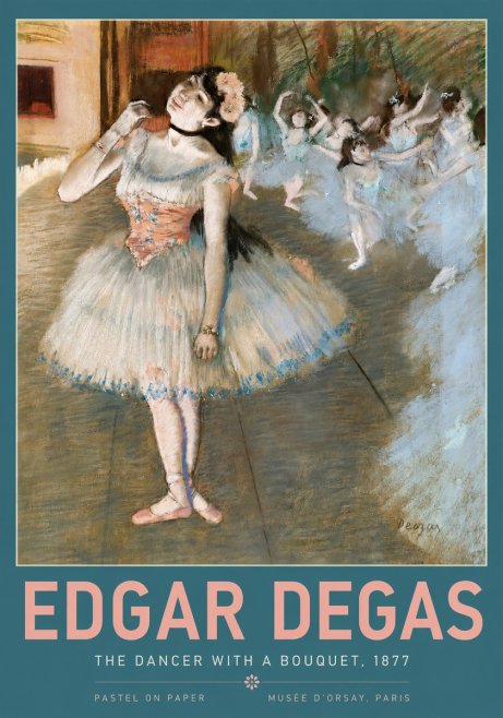Edgar Degas The Dancer with a Bouquet No2 - Poster