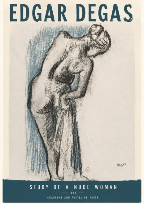 Edgar Degas Study of a Nude Woman II No3 - Poster