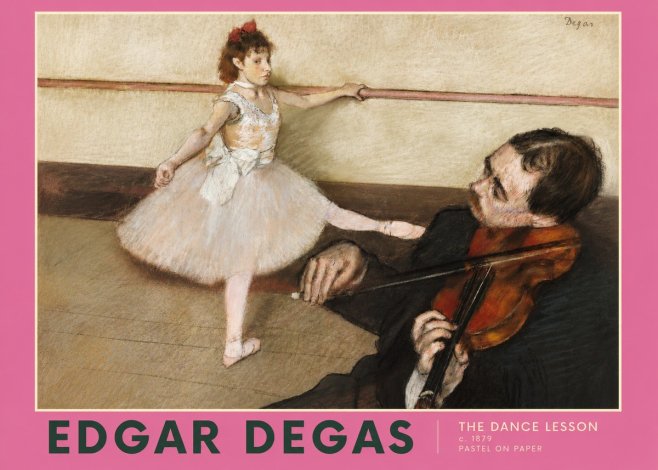 Edgar Degas The Dance Lesson No2 - Poster
