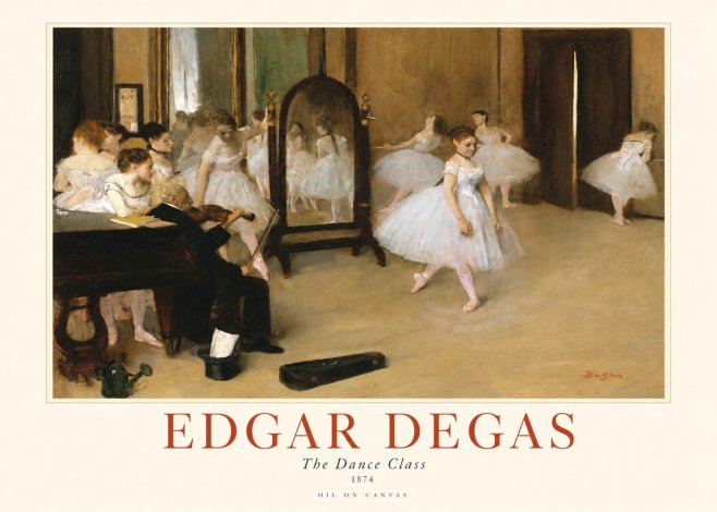 Edgar Degas The Dance Class II No1 - Poster