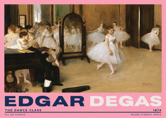 Edgar Degas The Dance Class II No2 - Poster