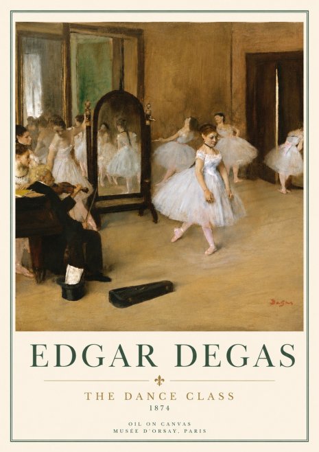 Edgar Degas The Dance Class II No3 - Poster