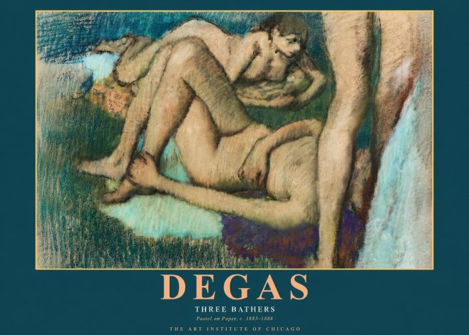 Edgar Degas Three Bathers No2 - Poster
