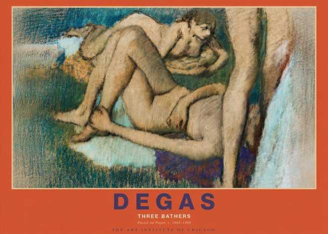 Edgar Degas Three Bathers No3 - Poster