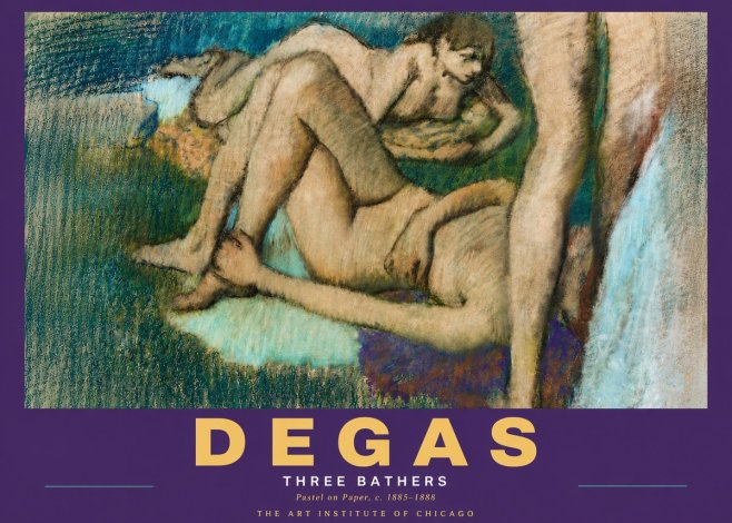 Edgar Degas Three Bathers No5 - Poster