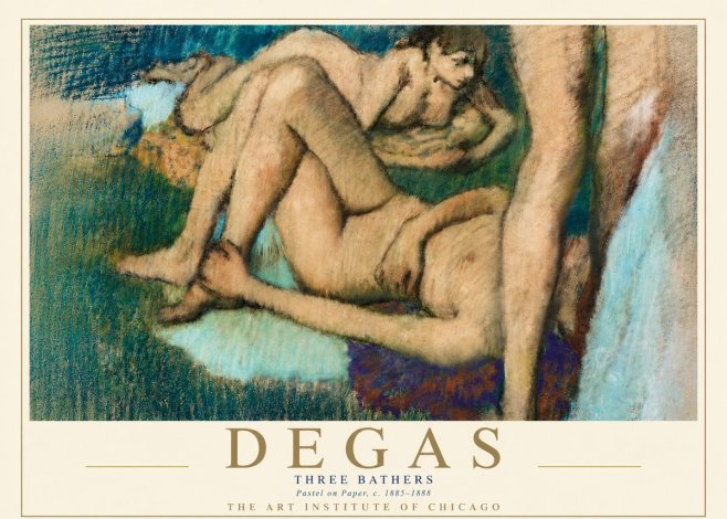 Edgar Degas Three Bathers No6 - Poster
