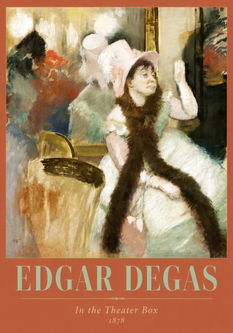 Edgar Degas In the Theater Box No2 - Poster